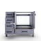 Castello Usa Yamyam 36" Gray Vanity with Black Handles (Right Base Only) CB-YAM-36G-R-BL-VBO - alternate 2